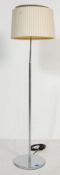 CONTEMPORARY VINTAGE STYLE CHROME METAL FLOOR STANDING LAMP