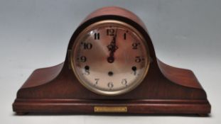 EARLY 20TH CENTURY ART DECO NAPOLEONS HAT MANTLE CLOCK