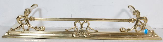 VINTAGE MID 20TH CENTURY ART NOUVEAU STYLE BRASS FENDER