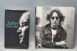 TWO HARDBACK BOOKS FOR BEATLES STAR JOHN LENNON