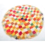 RETRO 1960'S WOVEN WOOL PATCHWORK RUG