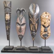 TRIBAL ART - COLLECTION OF 20TH CENTURY TRIBAL MASKS
