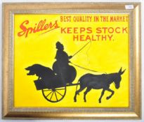 SPILLERS STOCK - - IMPRESSION OF AN ENAMEL SIGN