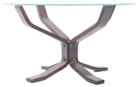 SIGURD RESSELL VATNE MOBLER FALCON GLASS COFFEE TABLE