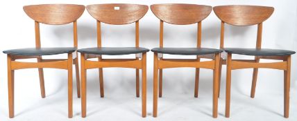 SET OF RETRO 1960'S DANISH TEAK WOOD DINING CHAIRS