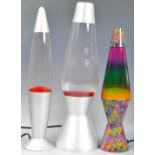 COLLECTION OF X3 RETRO LAVA LAMPS