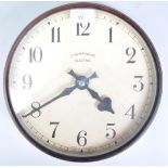 SYNCHRONOME ELECTRIC / BAKELITE CASED INDUSTRIAL / STATION WALL CLOCK
