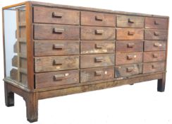 ART DECO HABERDASHERY SHOP DISPLAY MULTI DRAWER COUNTER