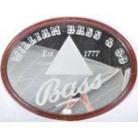 BASS BREWERIANA / ADVERTISING DISPLAY MIRROR OF OVAL FORM