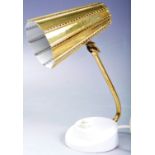 ORIGINAL RETRO VINTAGE SMALL BRASS ADJUSTABLE DESK LAMP