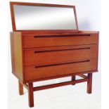 NILS JONSSON FOR HJN MOBLER TEAK WOOD DRESSING TABLE CHEST