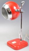 EYEBALL LAMP - ORIGINAL 1960S RED & CHROME DESK LAMP