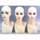 TRIO OF RETRO ADVERTISING HABERDASHERY MANNEQUINS