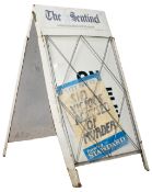 CONTEMORARY SHOP DISPLAY METAL ADVERTISING SANDWICH BOARD