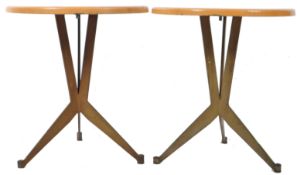 PAIR OF FRENCH RETRO SIDE TABLES BY BERC ANTOINE