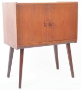 RETRO VINTAGE 1960'S TEAK WOOD RECORD CABINET