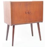 RETRO VINTAGE 1960'S TEAK WOOD RECORD CABINET