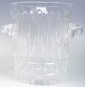 LARGE AND IMPRESSIVE CUT GLASS ICE BUCKET