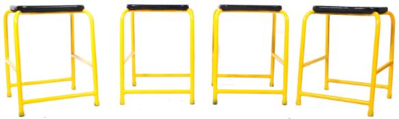 SET OF 20TH CENTURY SCIENTIFIC LAB / BAR STOOLS