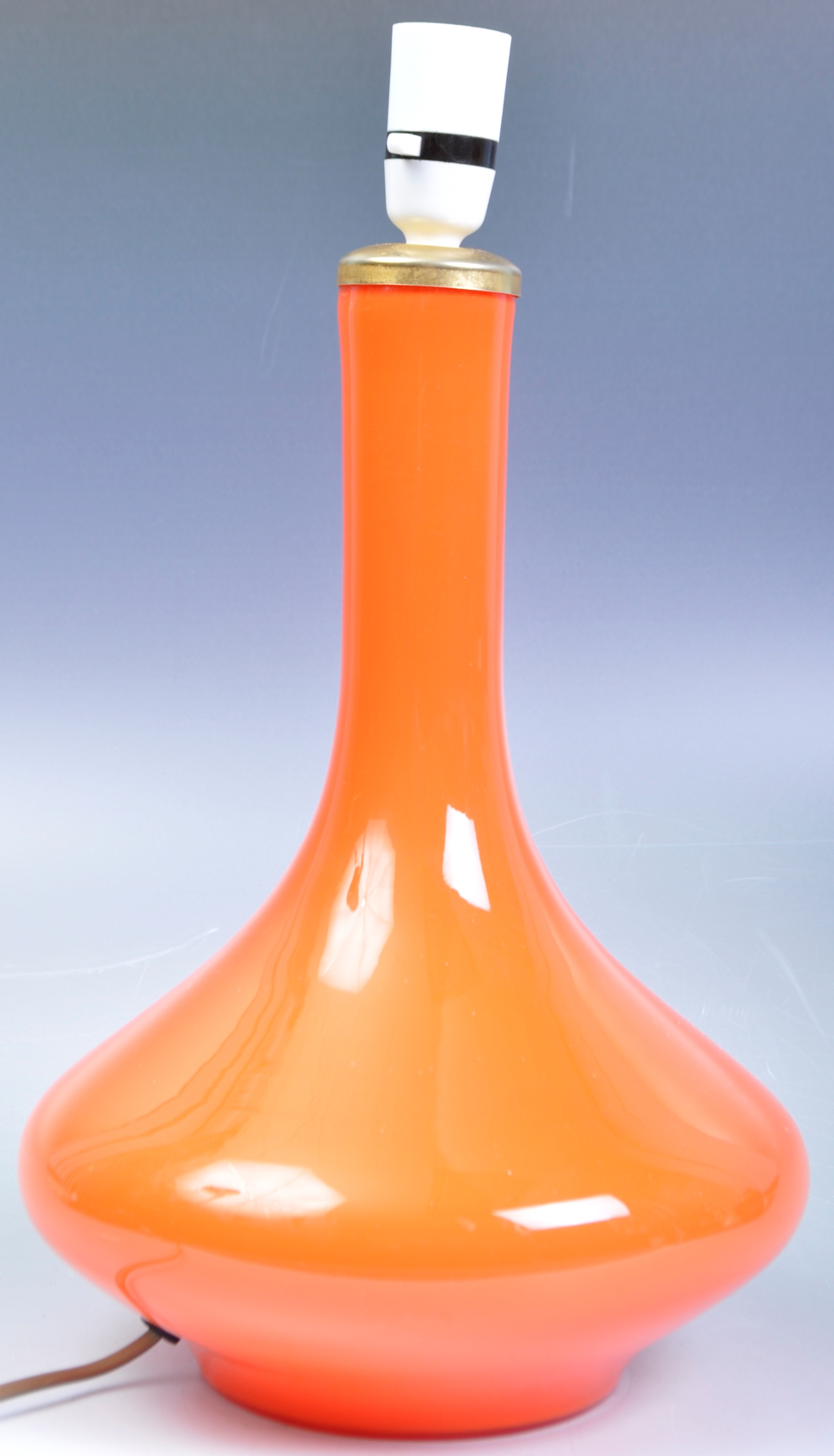 JACOB E BANG HOLMEGAARD ORANGE GLASS LAMP