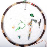 LARGE WALL HANGING DREAM CATCHER SET WITH STONES AND OTHER ITEMS