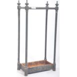 EARLY 20TH CENTURY INDUSTRIAL WROUGHT IRON STICK STAND