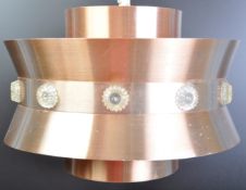 RETRO DANISH LAKRO STYLE COPPER CEILING LIGHT