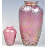M & T HARRIS FOR ROYAL BRIERLEY IRIDESCENT VASES