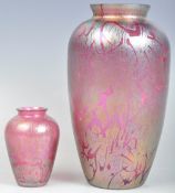 M & T HARRIS FOR ROYAL BRIERLEY IRIDESCENT VASES