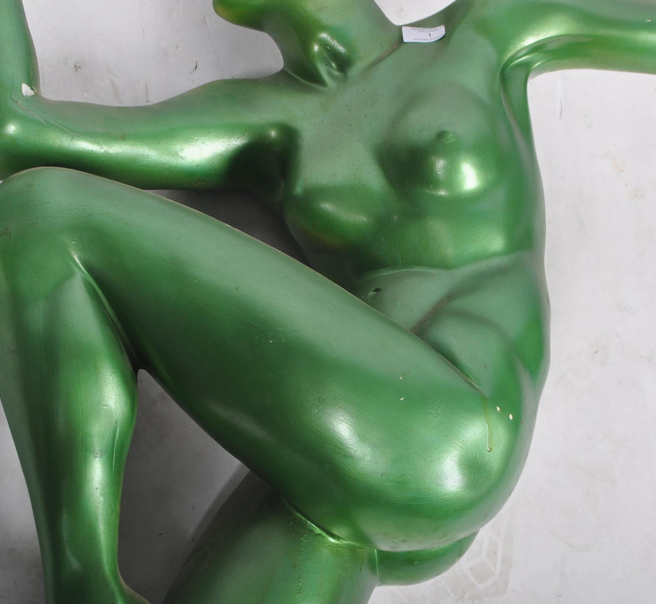 LARGE ART DECO STYLE FIBREGLASS FEMALE SCULPTURE - Image 3 of 8