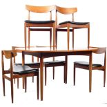 KOFORD LARSEN / E. GOMME FOR G-PLAN DINING TABLE AND six CHAIRS