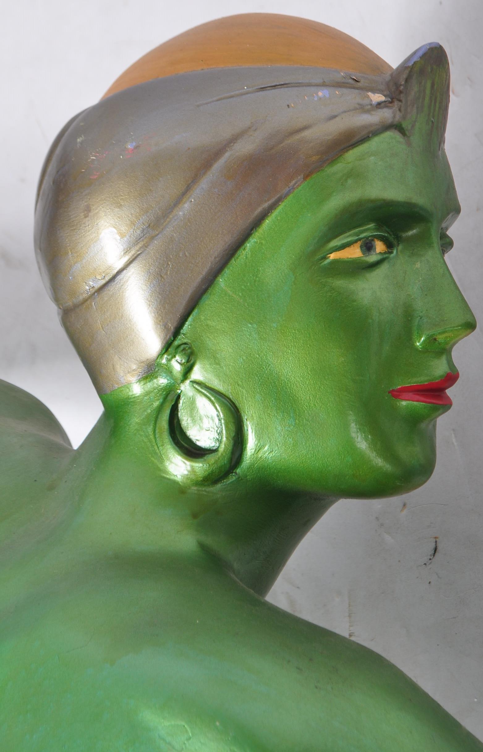 LARGE ART DECO STYLE FIBREGLASS FEMALE SCULPTURE - Image 7 of 8