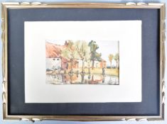 C. VDVELDE - EARLY 20TH CENTURY WATERCOLOUR PAINTING