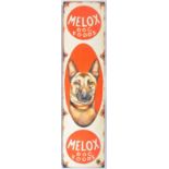 MELOX DOG FOOD - IMPRESSION OF AN ENAMEL SIGN