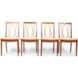 E GOMME FOR G PLAN SET OF FOUR TEAK WOOD DINING CHAIRS