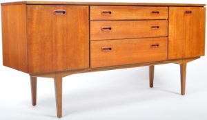 NATHAN RETRO 20TH CENTURY TEAK WOOD SIDEBOARD CREDENZA