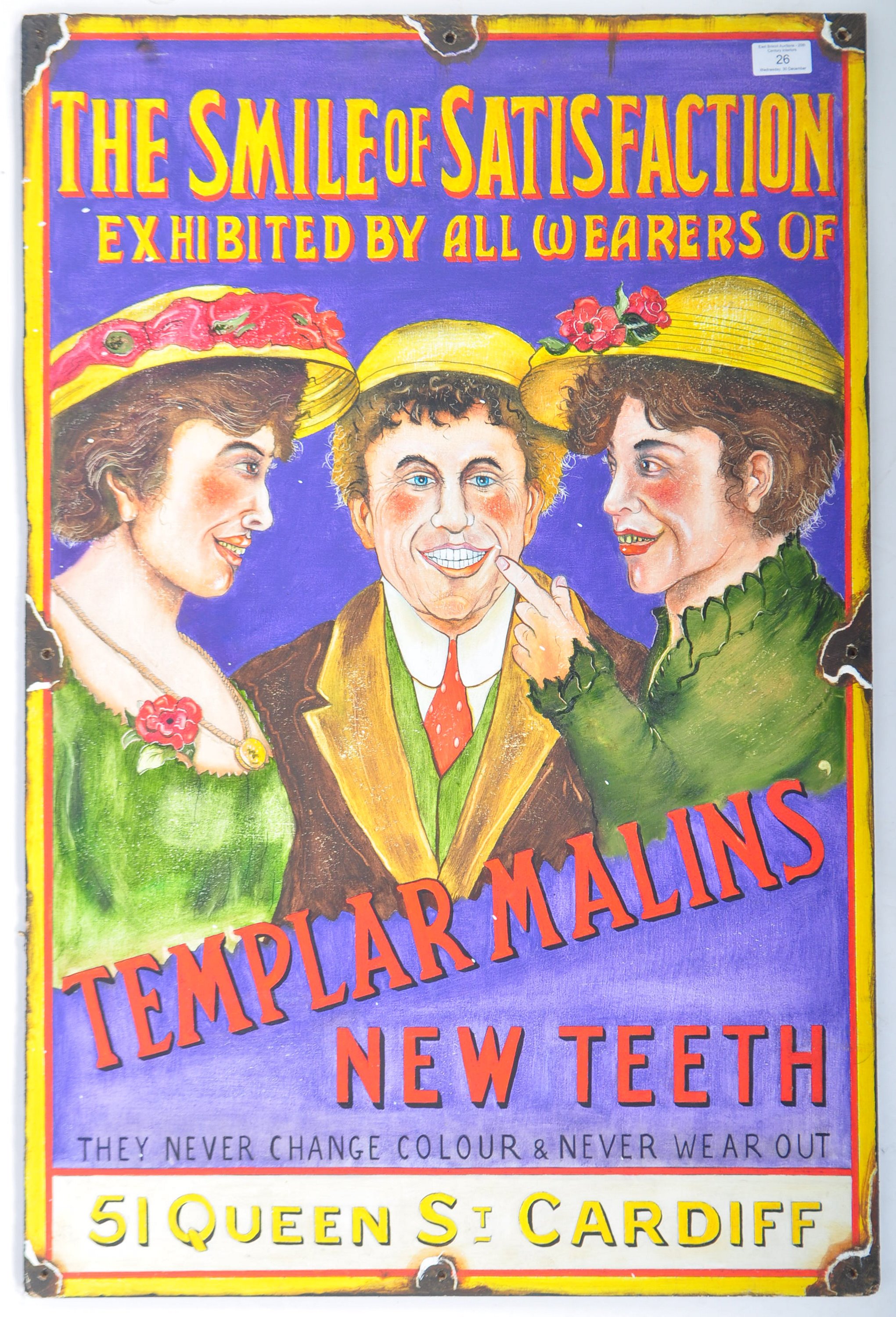 TEMPLAR MALINS NEW TEETH - IMPRESSION OF AN ENAMEL SIGN