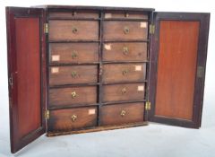 ANTIQUE 19TH CENTURY CHEMIST APOTHECARY TWIN CUPBOARD CABINET
