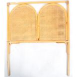 RETRO SINGLE BED HEADBOARD OF CANE AND BAMBOO CONSTRUCTION