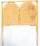 RETRO SINGLE BED HEADBOARD OF CANE AND BAMBOO CONSTRUCTION