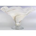 RETRO VINTAGE 20TH CENTURY ITALIAN GLASS HANDKERCHIEF VASE