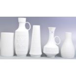 COLLECTION OF RETRO GERMAN PORCELAIN VASES