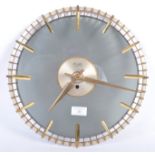 KIENZLE SUPERIA 1960'S GERMAN GLASS WALL CLOCK