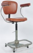 RETRO INDUSTRIAL FRENCH SWIVEL FACTORY CHAIR