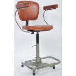 RETRO INDUSTRIAL FRENCH SWIVEL FACTORY CHAIR