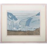 JOHN BRUNSDON - ACROSS THE MARSH - SIGNED ETCHING