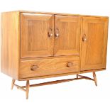 LUCIAN ERCOLANI ERCOL MODEL 366 BEECH AND ELM SIDEBOARD