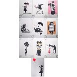 LARGE COLLECTION OF ROBERT DRIESSEN BANKSY ARTWORK