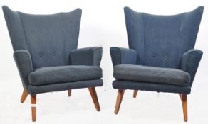 G-PLAN BRANDON RANGE MATCHING PAIR OF WINGBACK ARMCHAIRS