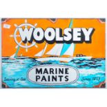WOOLSEY MARINE PRINT - IMPRESSION OF AN ENAMEL SIGN